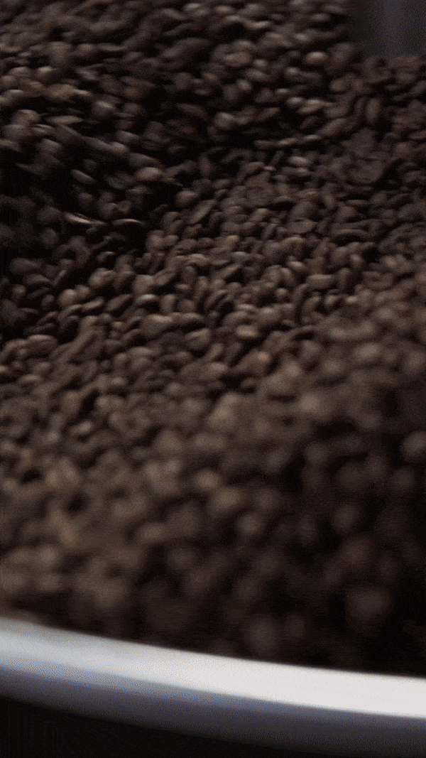 Coffee beans Being roasted